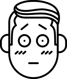 Confusion Boy Face Sketch Style Svg Vector, Free Vectors File